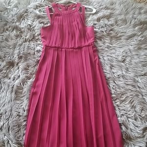 Maroon maxi dress